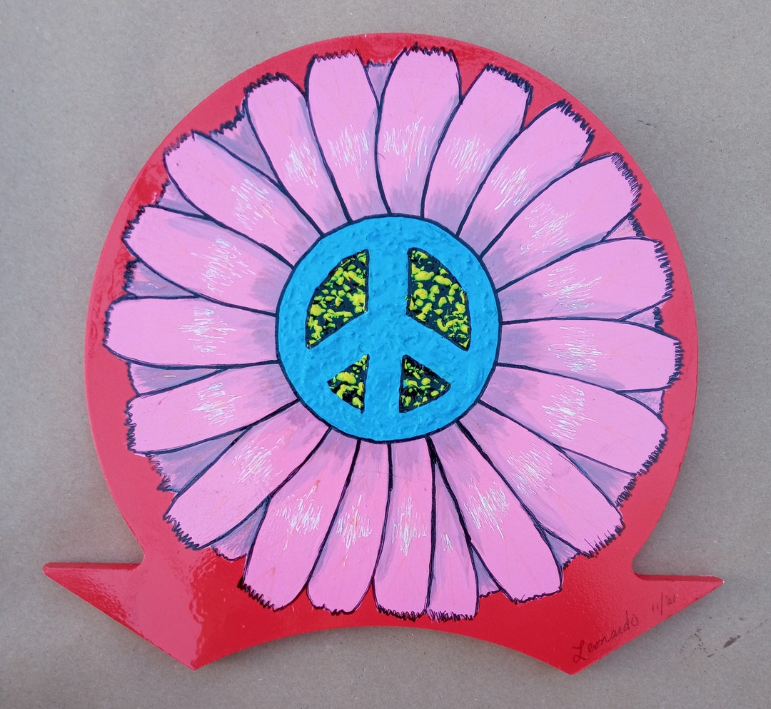 Peace Sign Sunflowers, Sunflower, Peace Sign Flowers, Wall Art