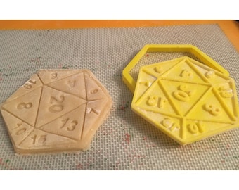 D20 | D20 Dice | D20 Cookie | Cookie | Cookie Cutter | Custom Cookie Cutter | Cookies | Cookie Cutters | Sugar Cookie | Games | Board Games