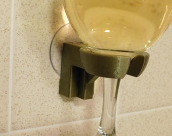 Wine Glass Holder | Wine Glass | Wine holder | Wine | Bathtub Shower Wine Glass Holder | Wine Accessory | Bathtub Caddy | Bathtub Tray