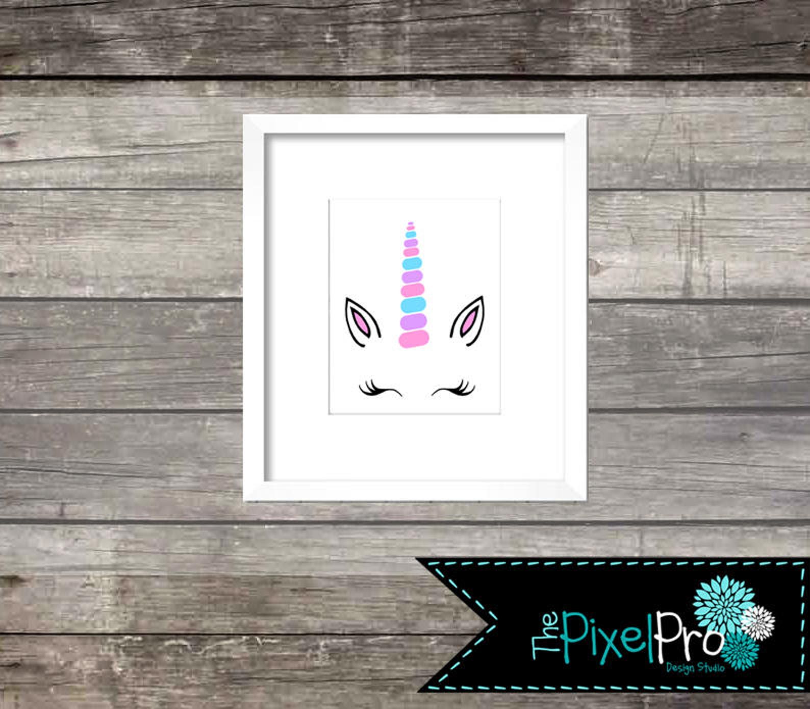 Unicorn printable decor for walls unicorn printable with Etsy
