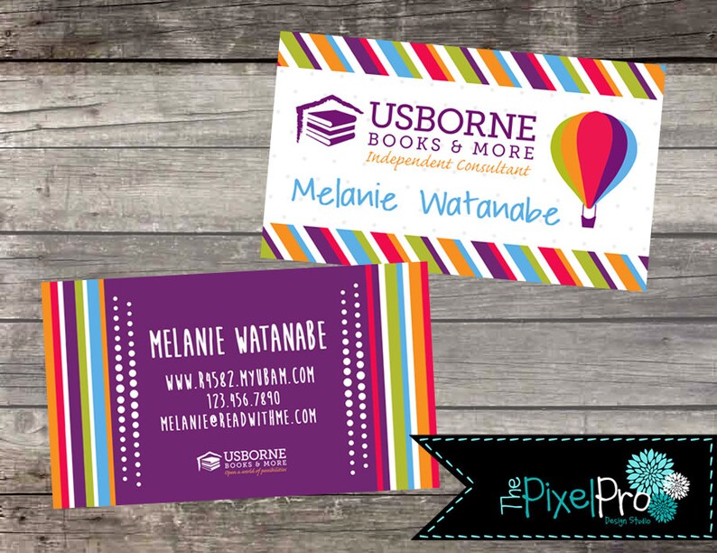 Download Usborne business card and usborne thank you postcard ...
