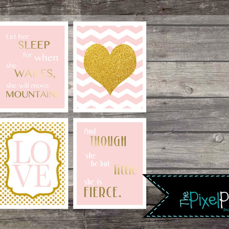 Gold Nursery Decor - Etsy