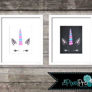 unicorn printable decor for walls unicorn printable with etsy