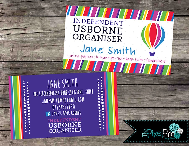 UK Usborne Business Cards United Kingdom Usborne Organiser Etsy