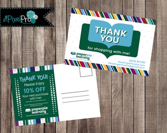 PaperPie Thank You Postcard, Brand Partner Marketing (Digital File)