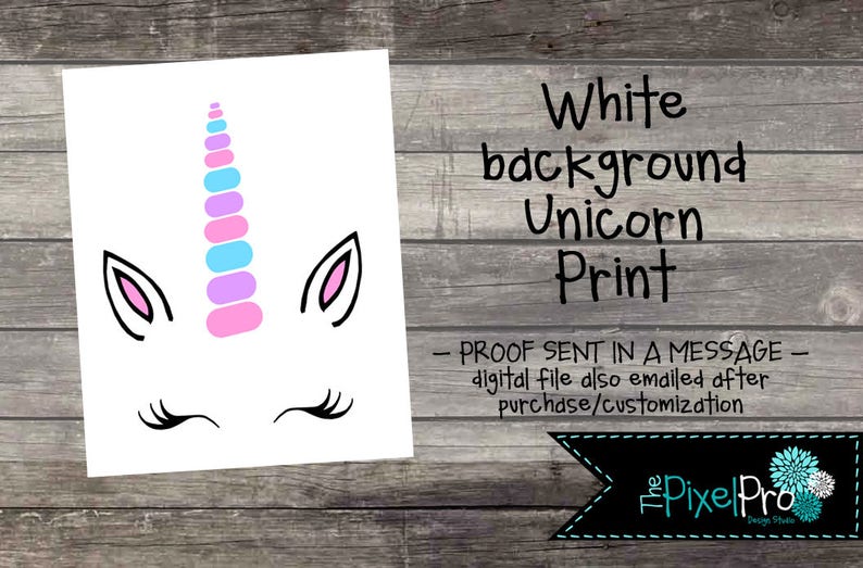 Unicorn printable decor for walls unicorn printable with Etsy