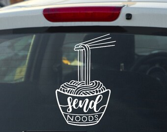 Send Noods Funny Bumper Sticker ~ You Choose Color & Size ~ Vinyl Decals for Car, Truck, Tumbler, Bottle, Laptops, Notebooks + More!