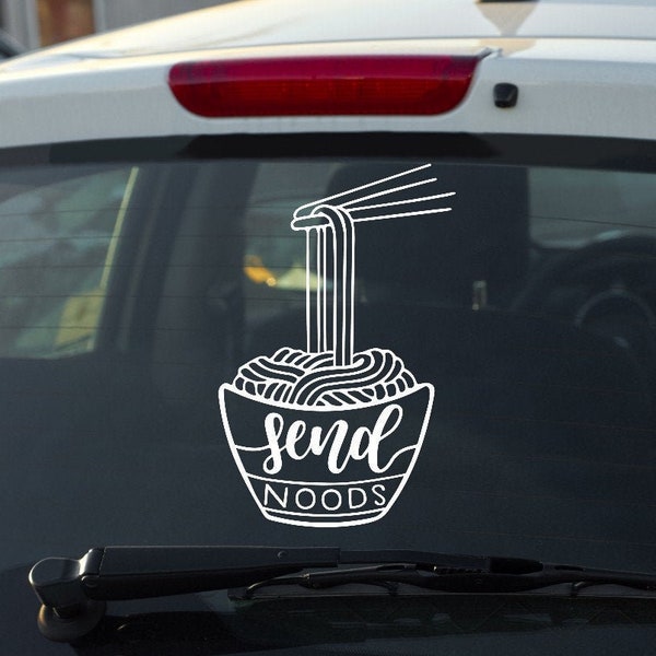 Send Noods Funny Bumper Sticker ~ You Choose Color & Size ~ Vinyl Decals for Car, Truck, Tumbler, Bottle, Laptops, Notebooks + More!