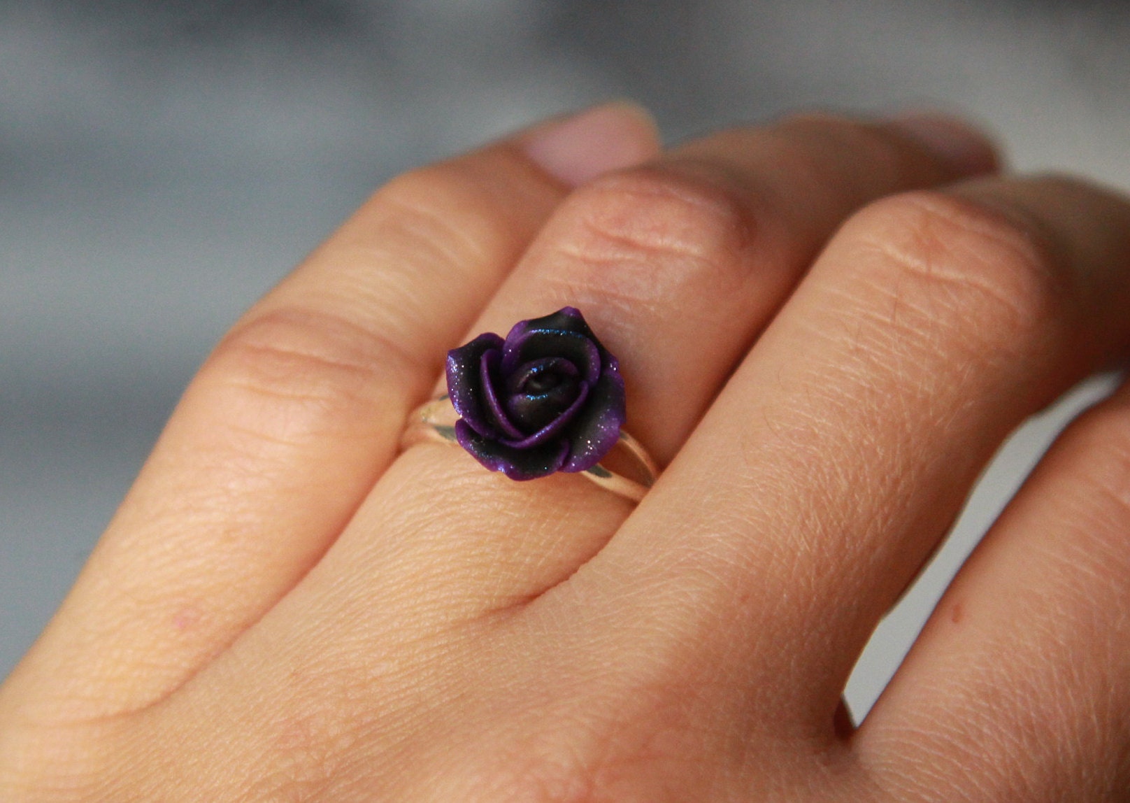 Black purple ring best sale