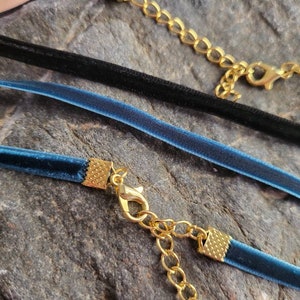 Samt Choker Band Halsband Halsband Choker Frauen Männer Halskette winzige