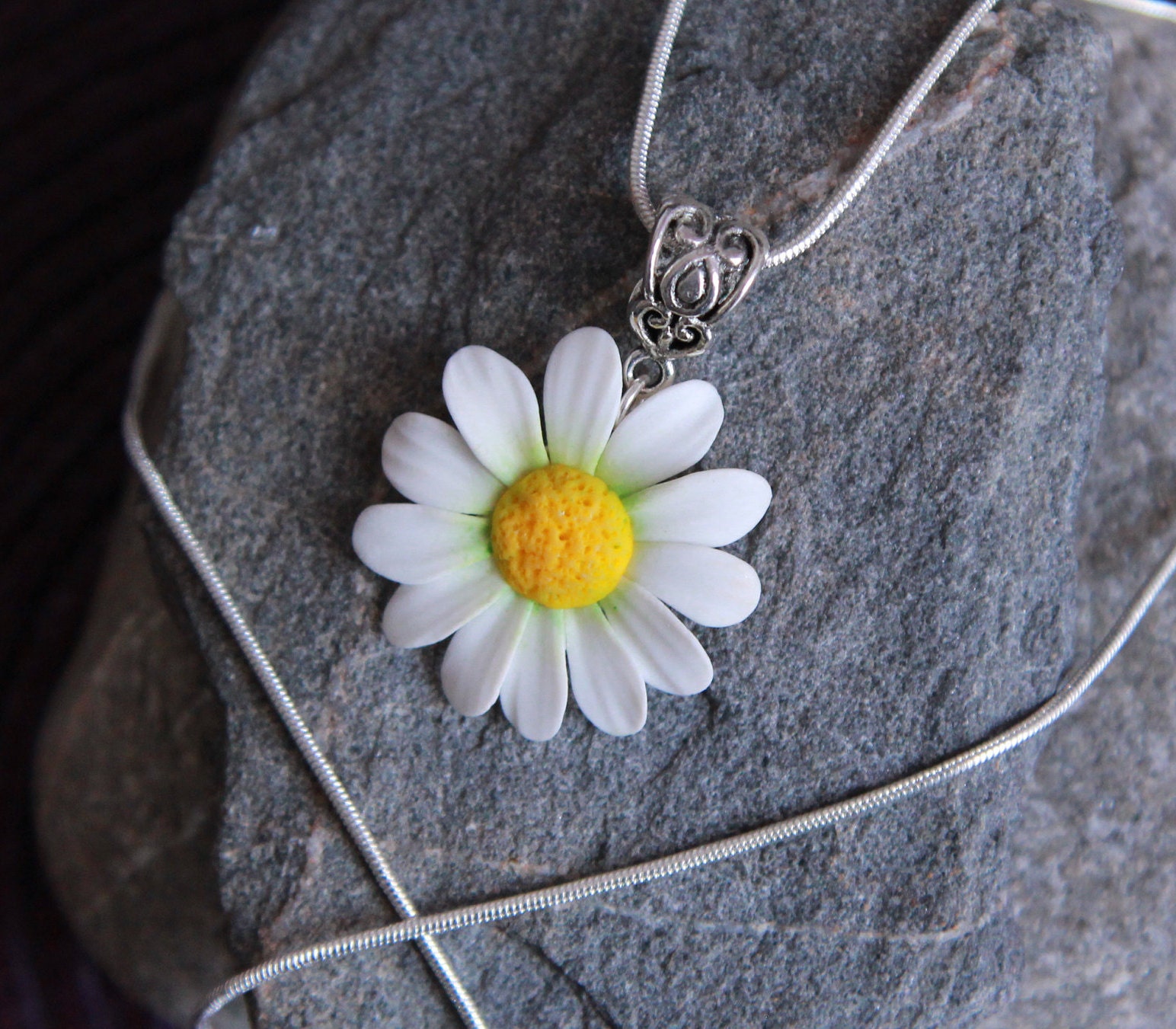 Daisy Flower Pendant Etsy Singapore
