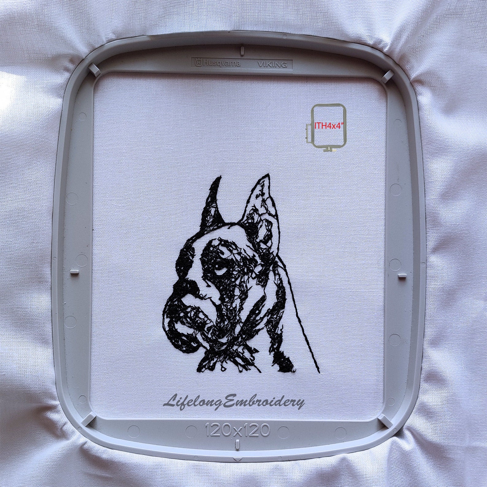Dog Boxer Embroidery Design. Digital Machine Embroidery Dog Etsy