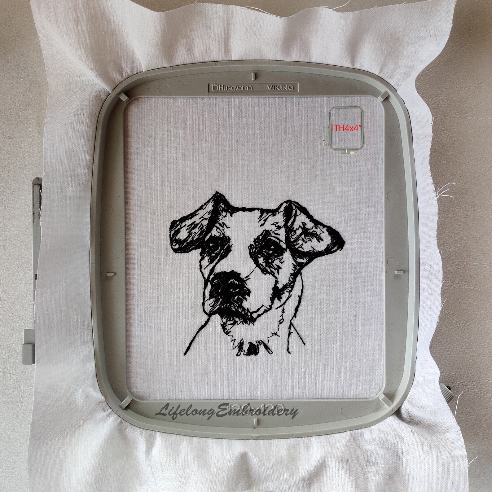 Jack Russell Embroidery Design. Digital Machine Embroidery Dog Etsy