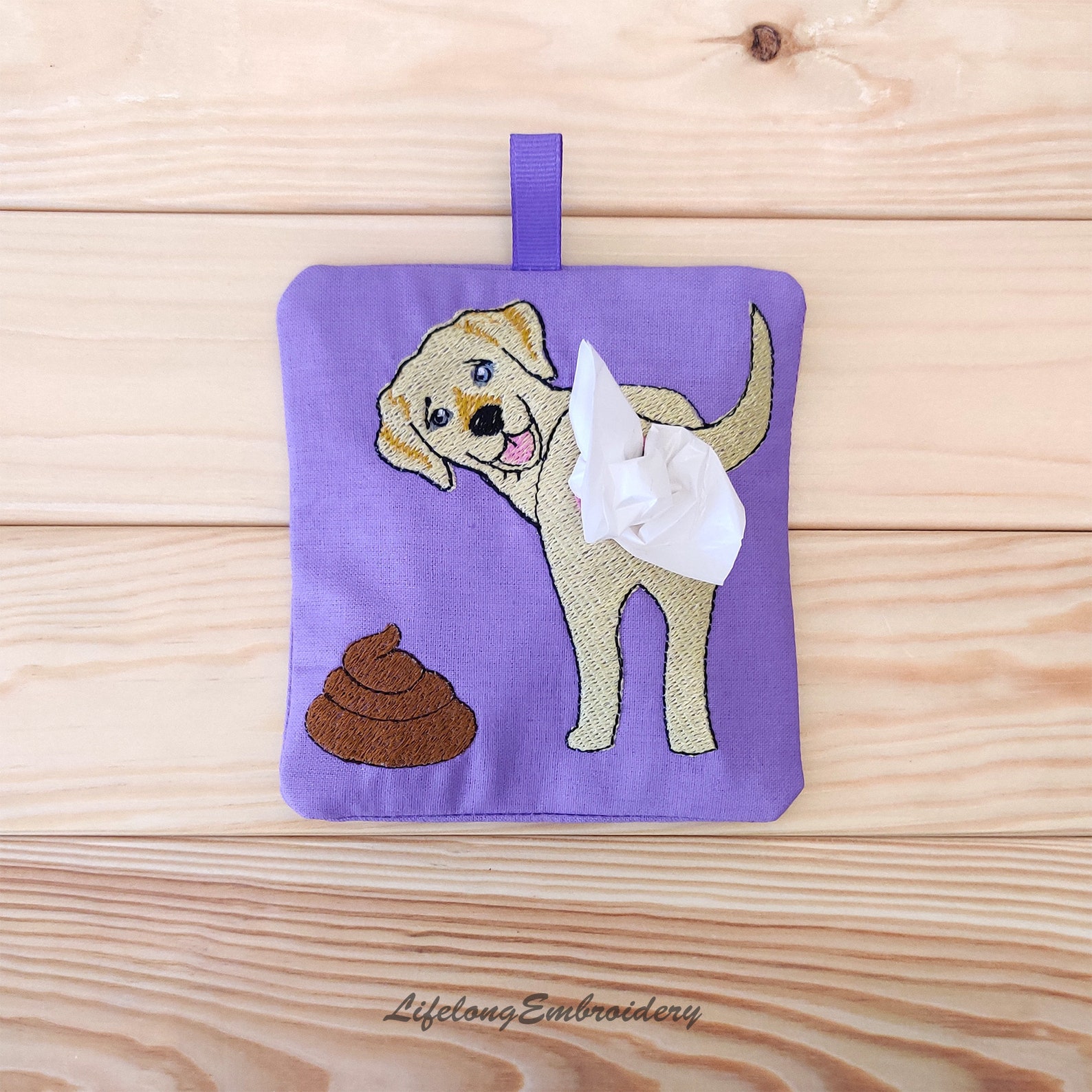 Dog Poop Bag Dispenser Labrador Retriever Embroidery Design. Etsy