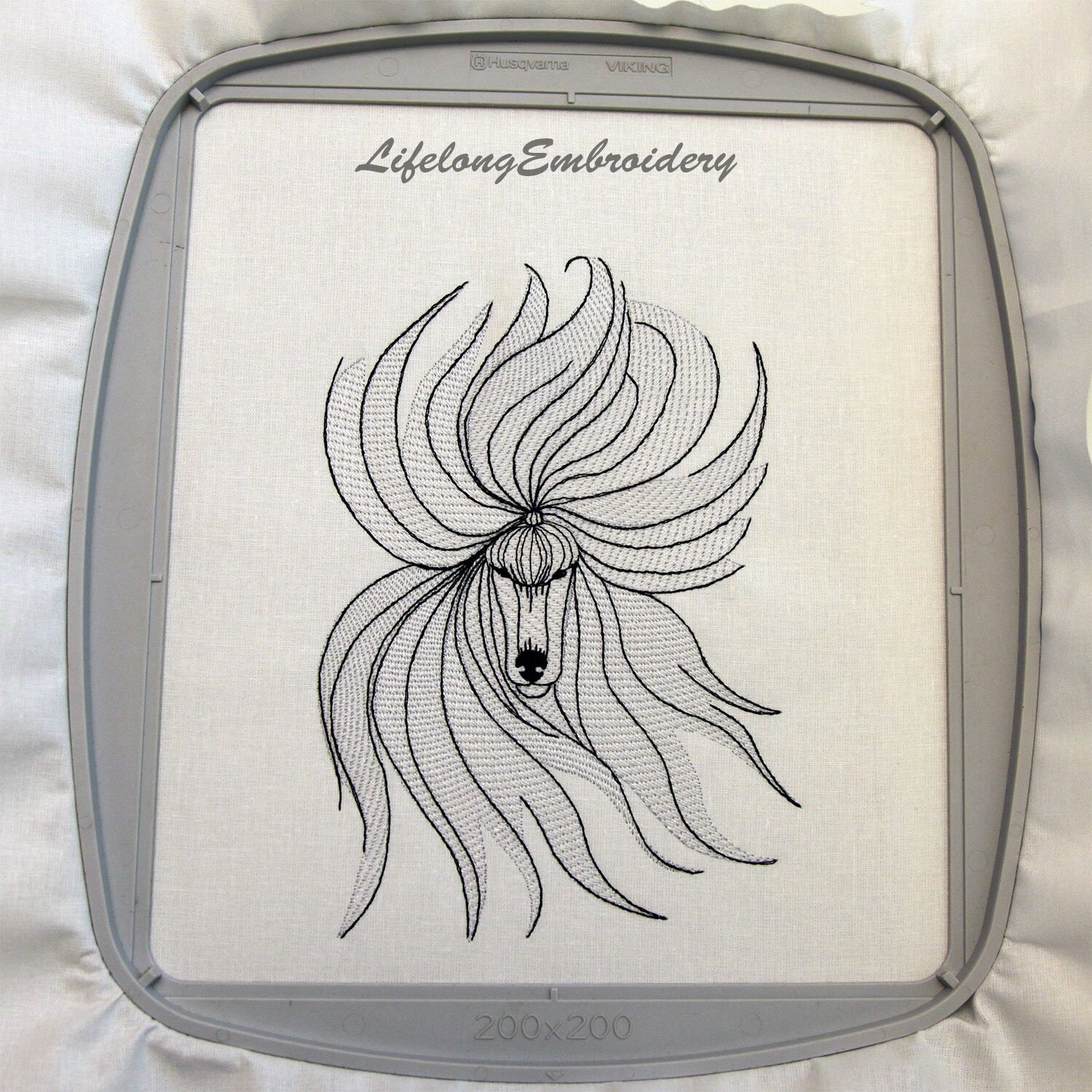 Dog poodle embroidery sybju digital machine embroidery dog  etsy uk