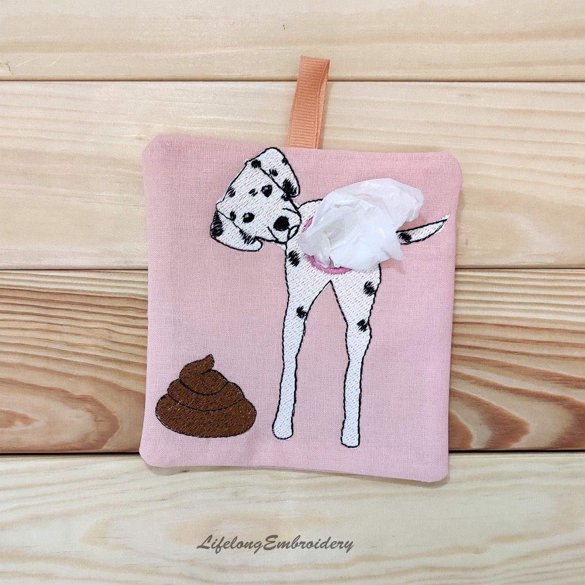 Dalmatian Poop Bag Dispenser Embroidery Design. Digital Dog Etsy