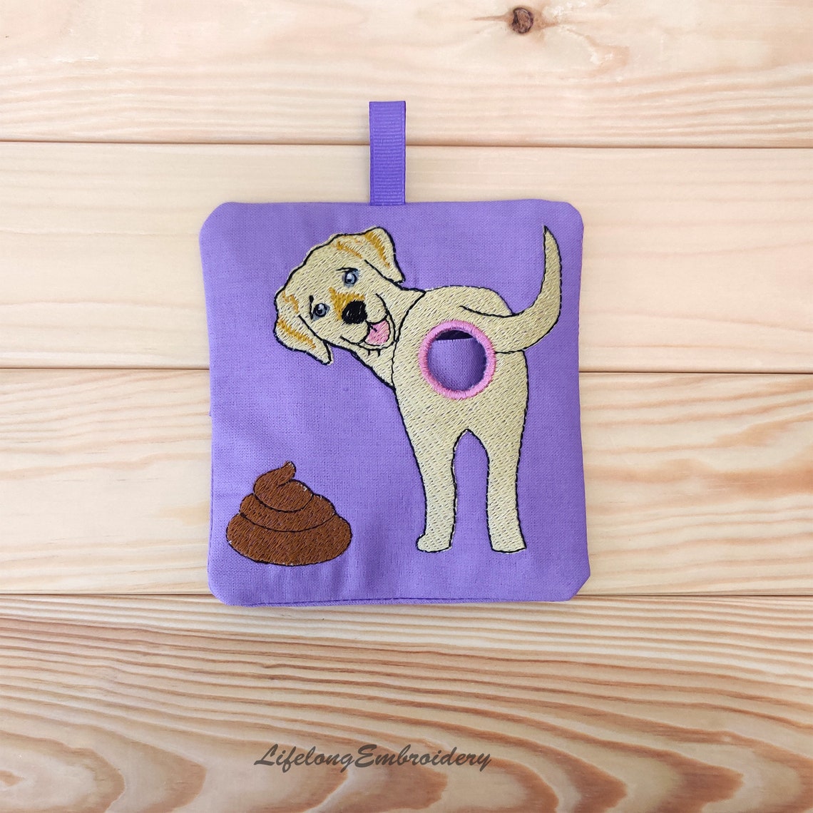 Dog Poop Bag Dispenser Labrador Retriever Embroidery Design. Etsy