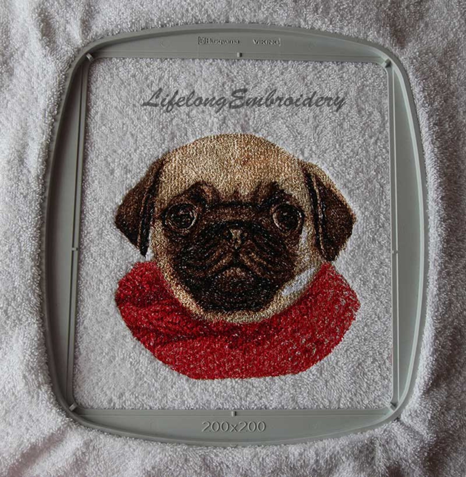 Photostitch embroidery pug design digital machine embroidery  etsy Photostitch embroidery pug design digital machine embroidery  etsy