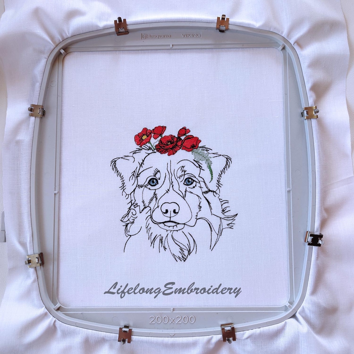 Digital australian shepherd embroidery design dog sastralian  etsy Digital australian shepherd embroidery design dog sastralian  etsy