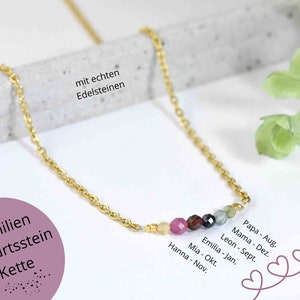 Family birthstone necklace - design your individual piece of jewelry