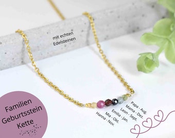 Family birthstone necklace - design your individual piece of jewelry