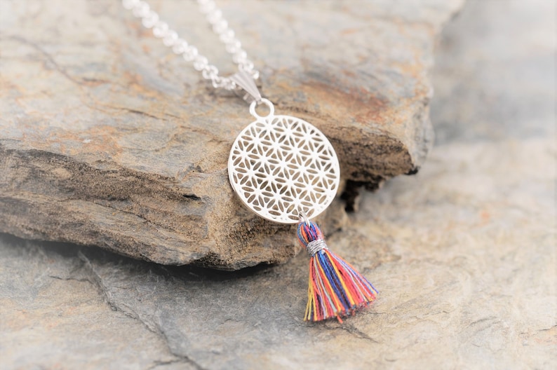 Flower of Life Chain with tassel