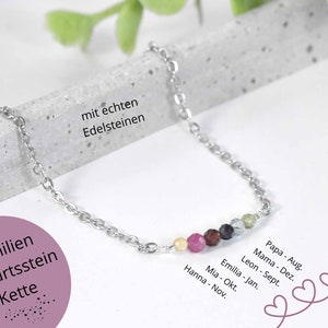 Family birthstone necklace - design your individual piece of jewelry