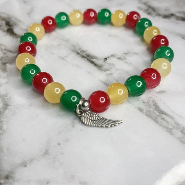Bracelet rasta | rouge/jaune/vert