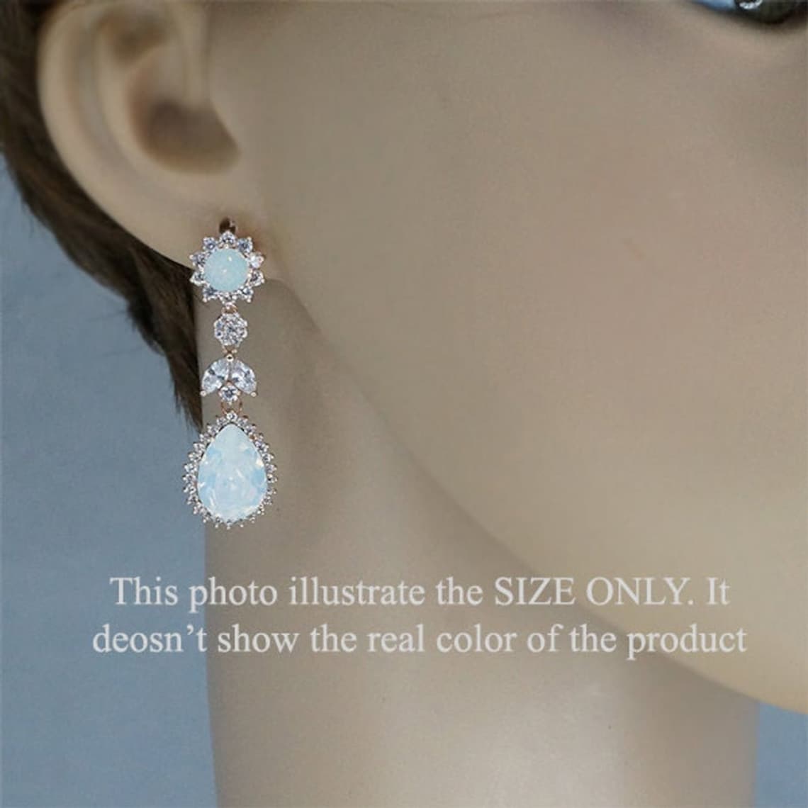 Blush Jewelry Set Blush Wedding Necklace and Earrings Set Etsy