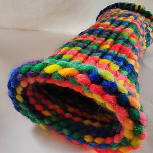 Snuggle Tunnel/Pet Tunnel for small animals, Handmade, Knitted, Rat Tunnel, Ferret Tunnel, Guinea Pig Tunnel, Hedgehog Tunnel, Pet Bedding
