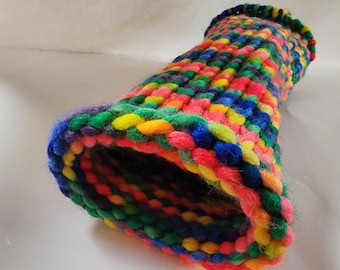 Snuggle Tunnel/Pet Tunnel for small animals, Handmade, Knitted, Rat Tunnel, Ferret Tunnel, Guinea Pig Tunnel, Hedgehog Tunnel, Pet Bedding