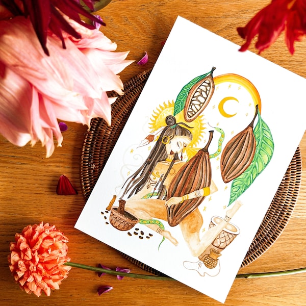 Cacao Goddess ~ Art Print