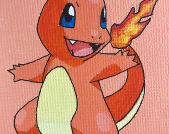 Charmander Pixel Art Etsy