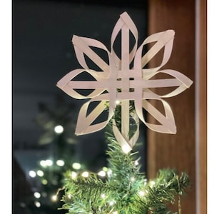 Hand Woven Christmas Ornament Star Tree Topper | Nordic Star | Scandinavian Star | Christmas Tree Decor | Swedish Advent Star |