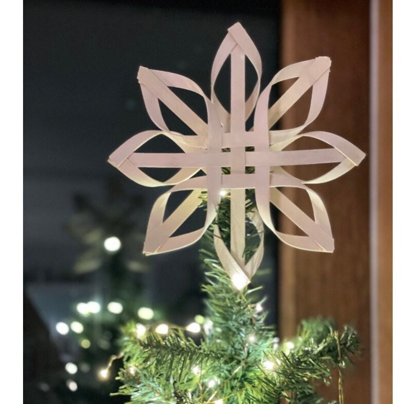 Christmas Tree Topper Star, Wood Tree Topper, Christmas Decoration