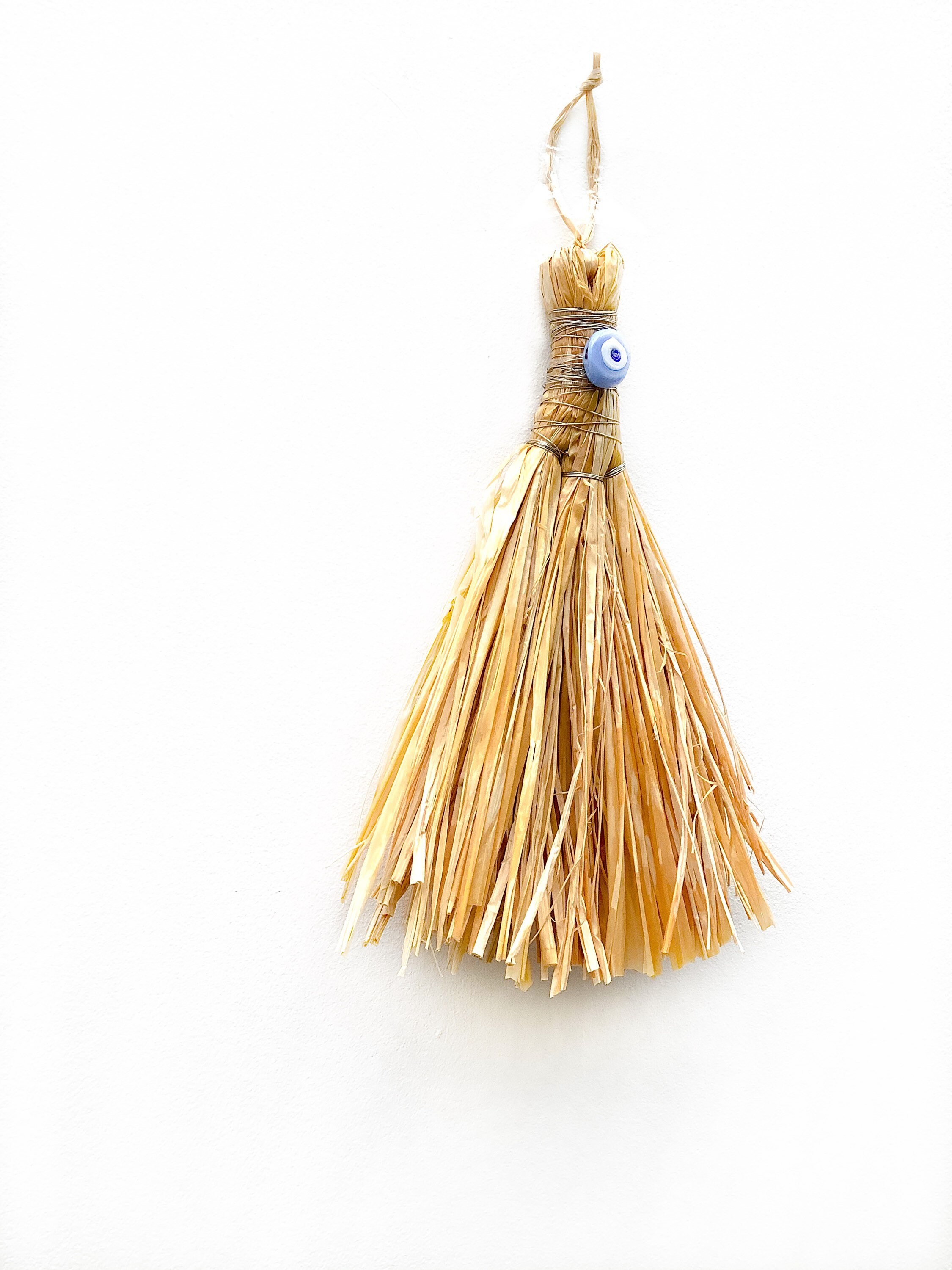 Handmade Raffia Mini Broom Wall Hanging Boho Decor Home Etsy