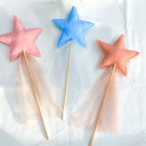 Handmade Felt Star Magic Wand Felt Star Magic Wand Gift for Kids zdjęcie 1