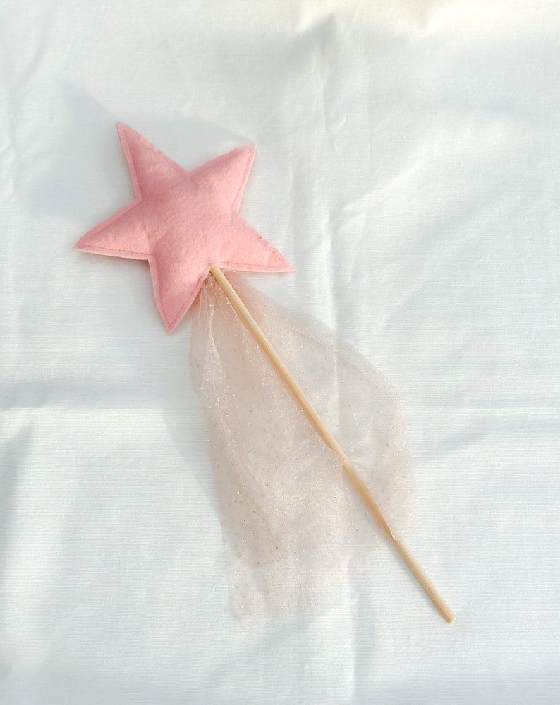 Handmade Felt Star Magic Wand Felt Star Magic Wand Gift for Kids zdjęcie 5