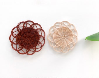 Handmade Rattan Wall Hanging | Boho Scandinavian Decor (20cm)