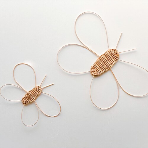 Handmade Rattan Big Butterfly Wall Decor Wall Hanging Etsy UK