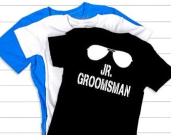 Junior Groomsman Gift Ring Security Shirt Wedding Rehearsal Shirt  Wedding Shirt Junior Groomsman Shirt Jr Groomsman Proposal Personalized