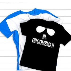 Junior Groomsman Gift Ring Security Shirt Wedding Rehearsal Shirt  Wedding Shirt Junior Groomsman Shirt Jr Groomsman Proposal Personalized
