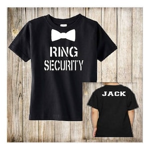 Ring Bearer Shirt Ring Security Shirt Wedding Rehearsal Shirt Wedding Shirt Ring Bearer t shirt Security Ring Bearer gift image 2