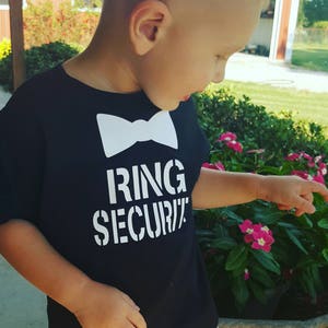 Ring Bearer Shirt Ring Security Shirt Wedding Rehearsal Shirt Wedding Shirt Ring Bearer t shirt Security Ring Bearer gift image 5