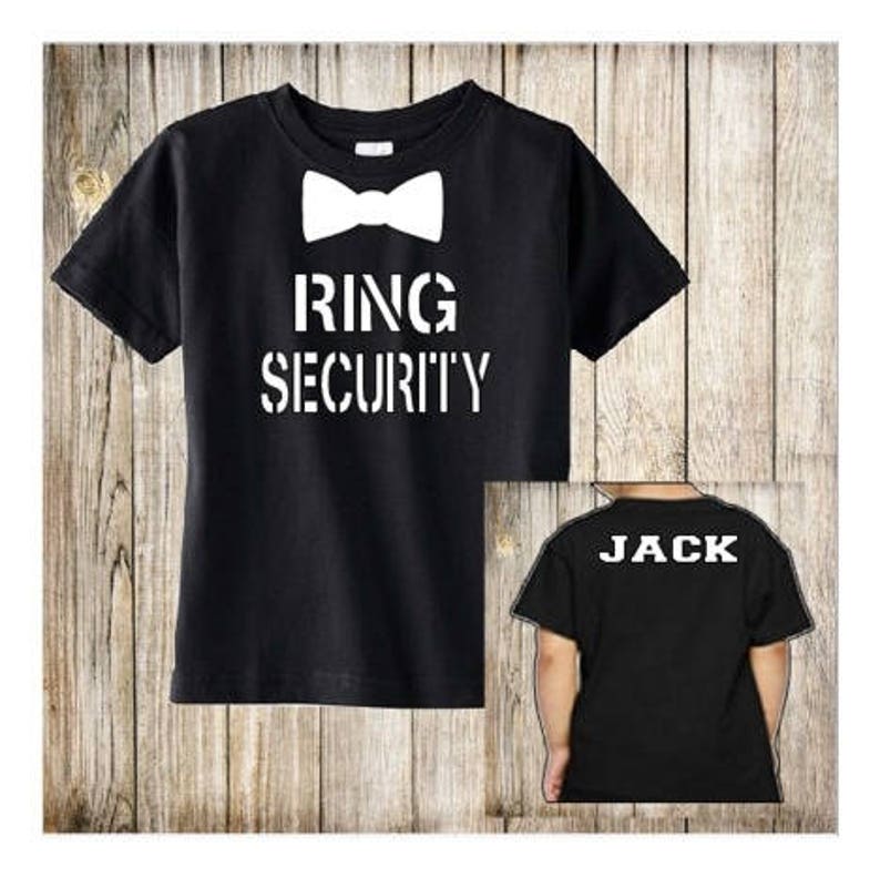 Ring Bearer Shirt Ring Security Shirt Wedding Rehearsal Shirt Wedding Shirt Ring Bearer t shirt Security Ring Bearer gift image 2