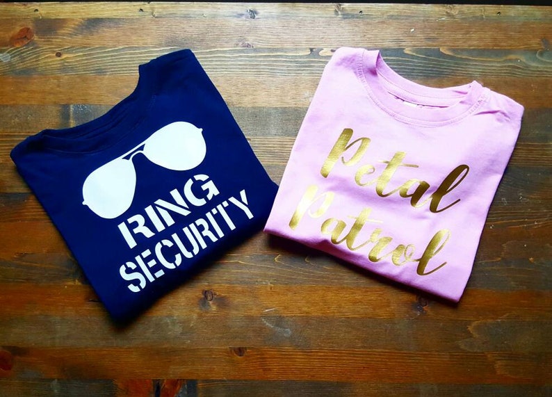 Ring Bearer Shirt Jr Bridesmaid Flower Girl Shirt Ring Etsy