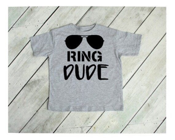 Ring Dude Shirt Ring Bearer Gift Ring Security Shirt | Etsy