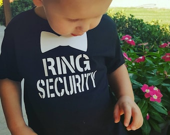 Ring Bearer Shirt - Ring Security Shirt - Wedding Rehearsal Shirt - Wedding Shirt Ring Bearer t shirt - Security Ring Bearer gift