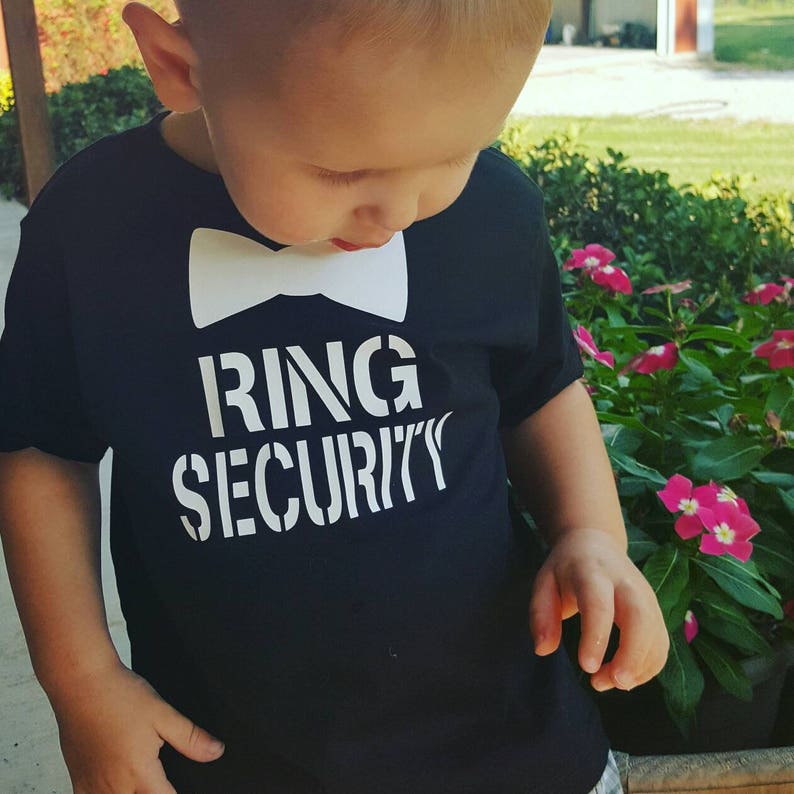 Ring Bearer Shirt Ring Security Shirt Wedding Rehearsal Shirt Wedding Shirt Ring Bearer t shirt Security Ring Bearer gift image 1