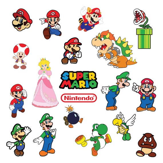 Download Super mario 1 Svg/Eps/Png/Jpg/ClipartsPrintable Silhouette ...